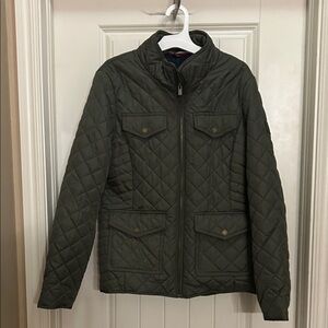 Tommy Hilfiger M Olive Green Quilted Jacket